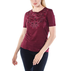 TORY BURCH DARK PLUM T-SHIRT | WOMENS SIZE XS